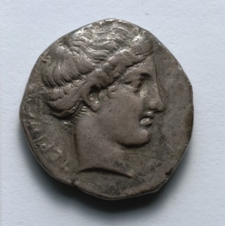 Stater: Head of Nymph (obverse), after 400 BC. Creator: Unknown.
