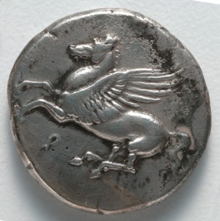 Stater: Pegasus (obverse), 350-338 BC. Creator: Unknown.
