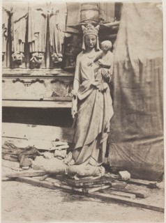 Statue of the Virgin, Notre Dame de Paris, 1853. Creator: Auguste Mestral (French, 1812-1884).