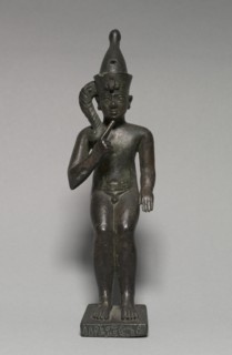 Statuette of Harpocrates, 304-30 BC. Creator: Unknown.