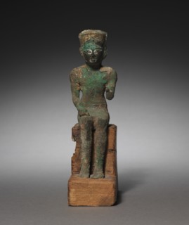 Statuette: Seated Amen-Ra, 715-525 BC. Creator: Unknown.