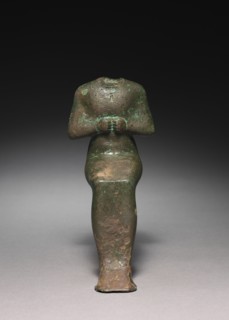 Statuette: Seated Mummiform Deity, 664-525 BC. Creator: Unknown.