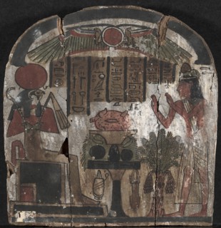 Stele of Djedasetiufankh, 945-715 BC. Creator: Unknown.