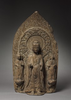 Stele with Sakyamuni and Bodhisattvas, 537. Creator: Unknown.