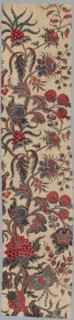 Strip of Woodblock Printed Linen, c. 1785. Creator: Unknown.