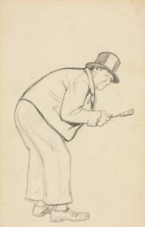 Study for "A Woman Hater". Creator: Charles Samuel Keene (British, 1823-1891).