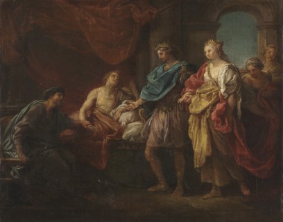 Study for "Antiochus and Stratonice", c. 1746. Creator: Pompeo Batoni (Italian, 1708-1787).