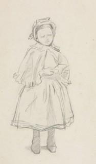 Study for a Little Girl. Creator: Charles Samuel Keene (British, 1823-1891).