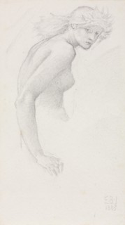 Study of a Female Figure, 1885. Creator: Edward Burne-Jones (British, 1833-1898).