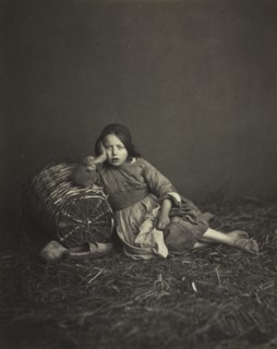 Study of a Young Peasant Girl, c. 1860. Creator: Unidentified Photographer.