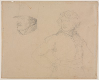Study of Two Soldiers, 1818-1819. Creator: Théodore Géricault (French, 1791-1824).