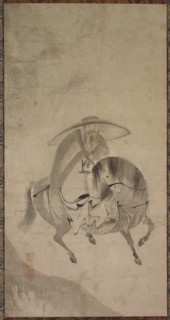 Su Dongpo Riding a Donkey, late 16th to early 17th century. Creator: Reietsu (Japanese, active late 1500s to early 1600s).