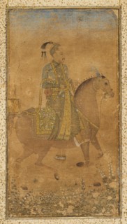 Sultan Abdullah Qutb Shah (1614-74) on Horseback, c. 1635. Creator: Unknown.