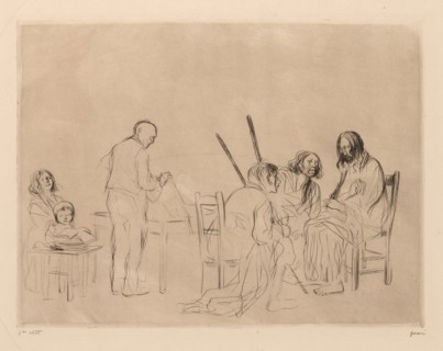 Supper at Emmaus. Creator: Jean Louis Forain (French, 1852-1931).