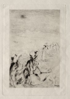 Sur la plage, à Berneval. Creator: Pierre-Auguste Renoir (French, 1841-1919).