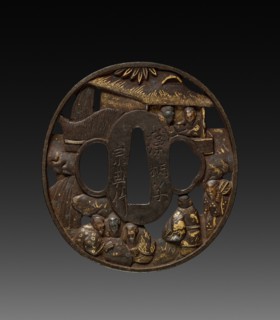 Sword Guard (Tsuba), c 1800s. Creator: Unknown.