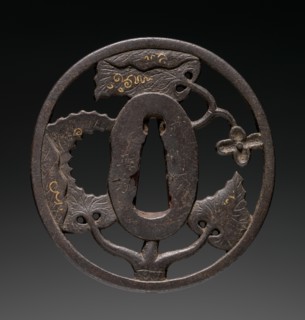 Sword Guard, second quarter of the 19th century. Creator: Masakata (Japanese).