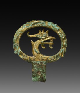 Sword Handle with Dragon Head Design, c. 200s. Creator: Unknown.