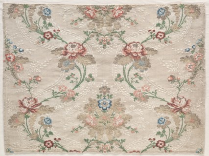 Taffeta Fragment, c. 1730. Creator: Unknown.