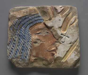 Talatat: Portrait of Nefertiti, c. 1353-1347 BC. Creator: Unknown.