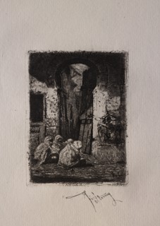 Tanger, Arabes assis. Creator: Mariano Fortuny y Carbó (Spanish, 1838-1874).