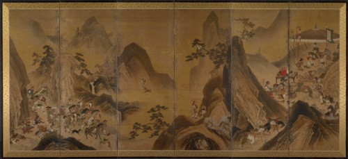 Tartars Hunting in a Mountain Landscape, first half of 1600s. Creator: Unknown.