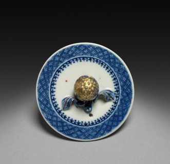 Teapot (lid), c. 1775-1800. Creator: Unknown.