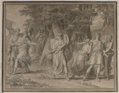 Telemachus, Urged by Mentor, Leaving the Island of Calypso , 1800. Creator: Charles Meynier (French, 1768-1832).