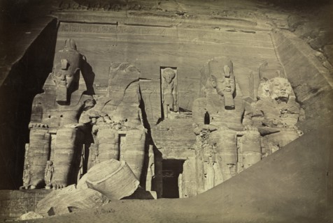 Temple of Ramesses II, Abu Simbel, c. 1860s. Creator: Antonio Beato (British, c. 1825-1903).