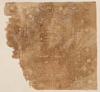 Textile Fragment with Cotton Goddess, 800 - 500 BC. Creator: Unknown.