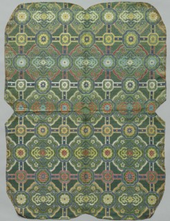 Textile Fragment, 1800s. Creator: Unknown.