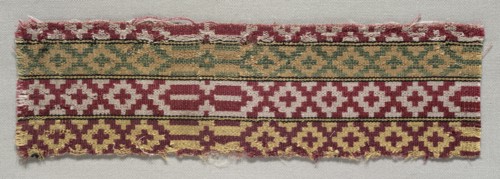Textile Fragment, 19th century. Creator: Unknown.