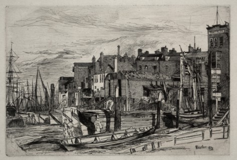 Thames Police, 1859. Creator: James McNeill Whistler (American, 1834-1903).