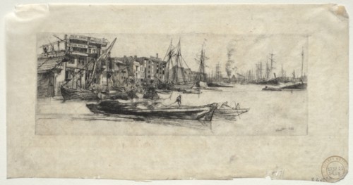 Thames Warehouse, 1859. Creator: James McNeill Whistler (American, 1834-1903).