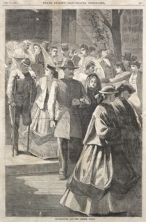 Thanksgiving Day - The Church Porch, 1865. Creator: Winslow Homer (American, 1836-1910).