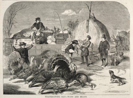 Thanksgiving Day - Ways and Means, 1858. Creator: Winslow Homer (American, 1836-1910).