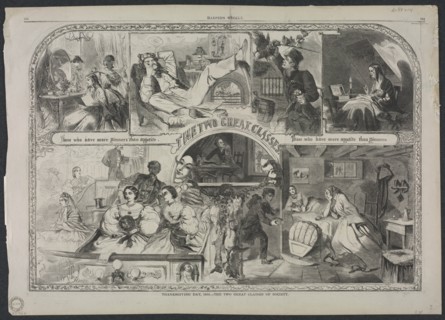 Thanksgiving Day, 1860 - The Two Great Classes of Society, 1860. Creator: Winslow Homer (American, 1836-1910).