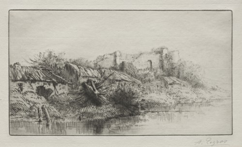 The Abandoned Village. Creator: Alphonse Legros (French, 1837-1911).