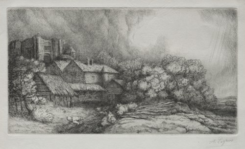 The Abbey Farm (La Ferme de labbaye). Creator: Alphonse Legros (French, 1837-1911).