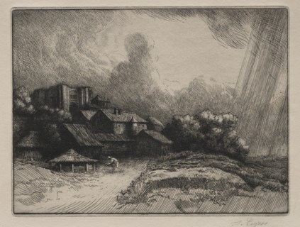 The Abbey Farm. Creator: Alphonse Legros (French, 1837-1911).