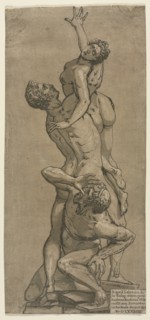 The Abduction of a Sabine Woman. Creator: Andrea Andreani (Italian, about 1558-1610).