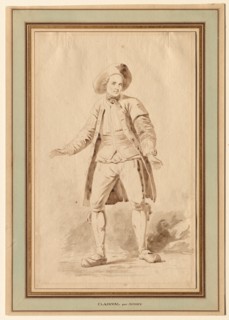 The Actor Clairval, 18th century. Creator: Étienne Aubry (French, 1745-1781).