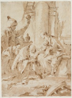 The Adoration of the Magi, c. 1740. Creator: Giovanni Battista Tiepolo (Italian, 1696-1770).