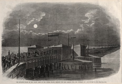 The Advance Guard of the Grand Army of the United States Crossing the Long Bridge?, 1861, 1861. Creator: Winslow Homer (American, 1836-1910).