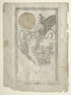 The Angel of the Ninth Sphere (from the Tarocchi, series A..., before 1467. Creator: Master of the E-Series Tarocchi (Italian, 15th century).