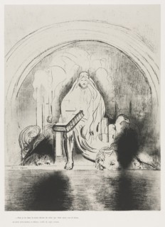 The Apocalypse of Saint John: And I Saw in the Right Hand of Him that Sat on the Throne..., 1899. Creator: Odilon Redon (French, 1840-1916); Blanchard; Ambroise Vollard (French, 1867-1939).