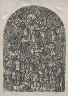 The Apocalypse: Christ Mounted on a White Horse, 1546-1556. Creator: Jean Duvet (French, 1485-1561).