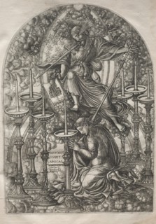 The Apocalypse: St. John Sees Seven Golden Candlesticks, 1546-1556. Creator: Jean Duvet (French, 1485-1561).