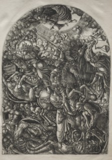 The Apocalypse: St. John Sees the Four Riders, 1546-1556. Creator: Jean Duvet (French, 1485-1561).