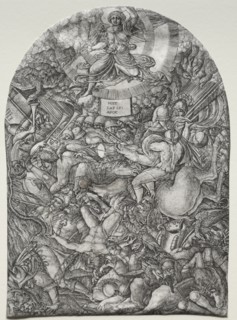 The Apocalypse: The Angel in the Sun Calling the Birds of Prey, 1500s. Creator: Jean Duvet (French, 1485-1561).